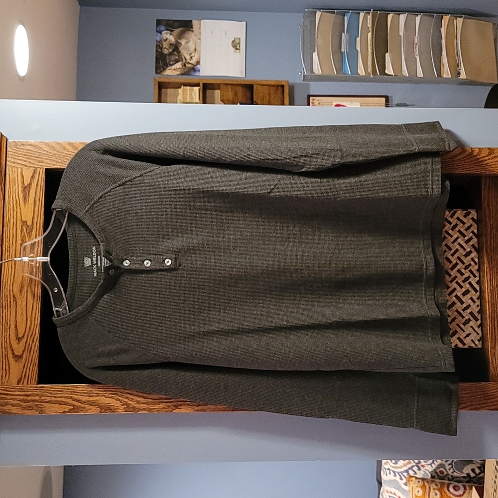 Men's Mack Weldon Long Sleeve Henley T-Shirt